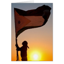 Jordanian Sunset Greeting Card cards