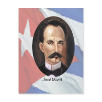Jose Marti on Cuban Flag postcards