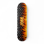 Jose skateboard fire and flames design.