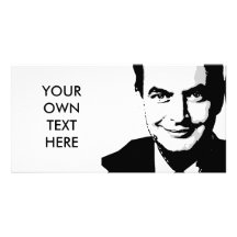 Jose Zapatero Tarjeta Con Foto Personalizada