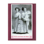 Josefa and Rosa Circus Performers on Cards Postcard