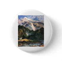 Joseph Anton Koch - Schmadribach Wasserfall, 1822 Pinback Button