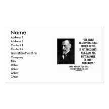 Joseph Conrad Belief In Supernatural Wickedness Business Cards