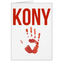 Joseph Kony 2012 - "Bloody Hand" Merchandise Cards