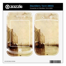Joseph Mallord Turner - Boat in Rotterdam BlackBerry Skin