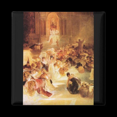 Joseph Mallord Turner - Christ driving the traders Fridge Magnets
