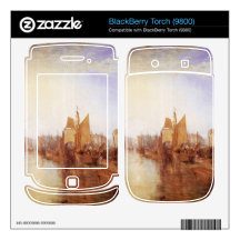 Joseph Mallord Turner - Harbor of Dieppe BlackBerry Torch Decal