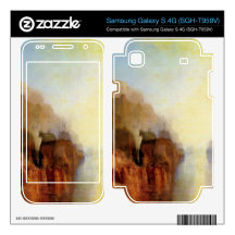 Joseph Mallord Turner - Harbor with town and fortr Samsung Galaxy S 4G Decal