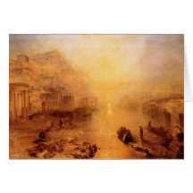 Joseph Mallord Turner - Old Italy - Ovid banished Greeting Cards