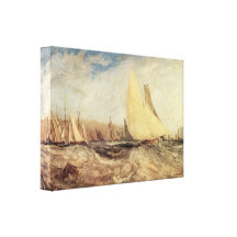 Joseph Mallord Turner - Regatta Stretched Canvas Print