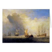 Joseph Mallord Turner - Rotterdam Ferry Boats Greeting Card