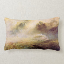 Joseph Mallord Turner - Rough Seas with wreckage Pillow