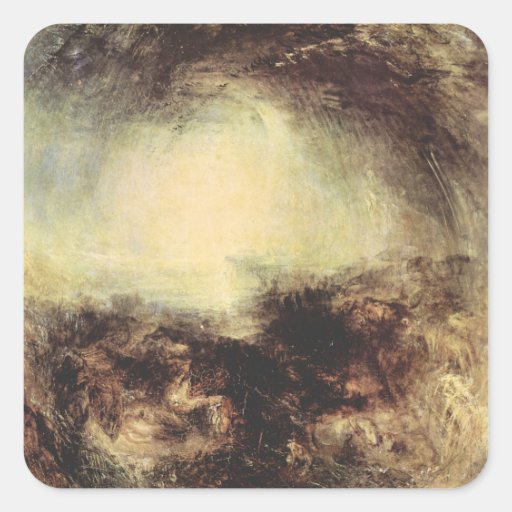 Joseph Mallord Turner - Shade and darkness - The e Sticker