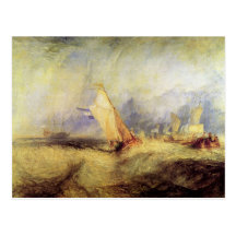 Joseph Mallord Turner - Ships at sea Post Cards