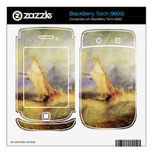 Joseph Mallord Turner - Ships at sea Skins For BlackBerry