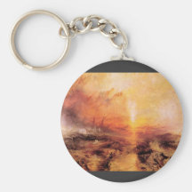 Joseph Mallord Turner - Slaves being thrown overbo Keychain