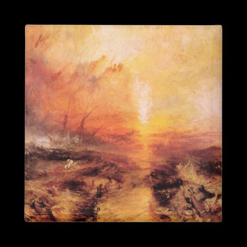 Joseph Mallord Turner - Slaves being thrown overbo Refrigerator Magnets