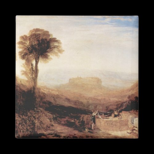 Joseph Mallord Turner - View of Orvieto painted in Fridge Magnet