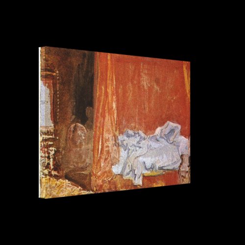 Joseph Mallord William Turner - A bedroom Stretched Canvas Print