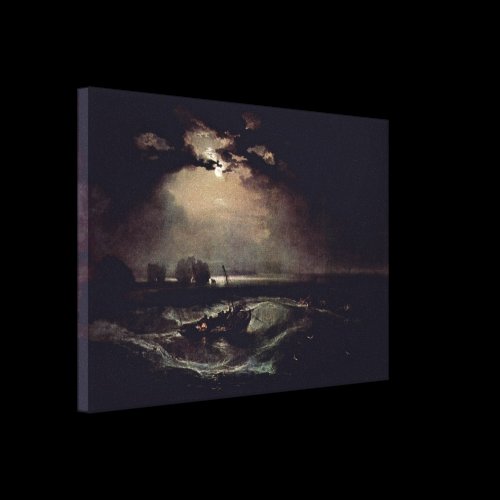 Joseph Mallord William Turner - fishermen at sea Stretched Canvas Print