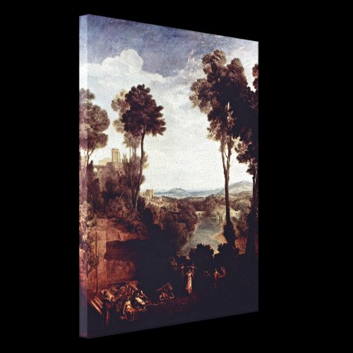 Joseph Mallord William Turner - Mercury and Herse Stretched Canvas Print