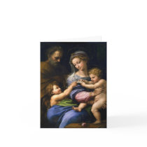 Joseph, Mary, Baby Jesus, & John The Baptist Greeting Card