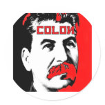 Joseph Stalin - Colon Logo Round Sticker