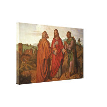 Joseph von Fuhrich - The Walk to Emmaus Stretched Canvas Print