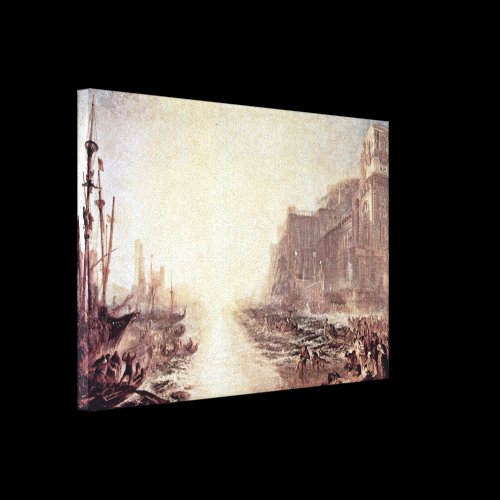 Joseph William Turner - Regulus breaks from Rome Stretched Canvas Prints