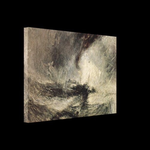 Joseph William Turner - Snow storm of the harbor Canvas Prints