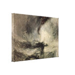 Joseph William Turner - Snow storm of the harbor Canvas Prints