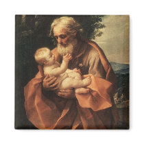 Joseph with Baby Jesus Magnet