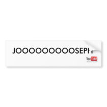 Joseph Youtube Sticker bumper stickers