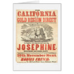 "Josephine" to California Advertisement (1280A) Greeting Card