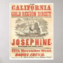 "Josephine" to California Advertisement (1280A) Posters