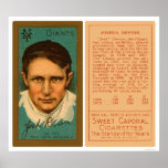 Josh Devore Giants Baseball 1911 posters