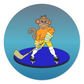 Josh the Ice Hockey Monkey sticker