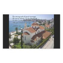 Joshua 1:9 Albanian Church Sticker