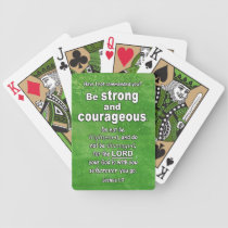 Joshua 1:9 Be Strong and Courageous Bible Verse playing cards