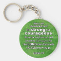 Joshua 1:9 Be Strong & Courageous Bible Verse Key Chain