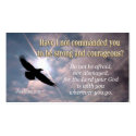 Joshua 1:9 - INSPIRATIONAL Profile CARDS business cards by RealPotential Joshua 1:9 - INSPIRATIONAL Profile CARDS business cards
