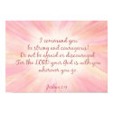 Joshua 1:9 Watercolor starburst print