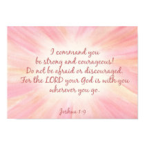 Joshua 1:9 Watercolor starburst print by triplelattedesign Joshua 1:9 Watercolor starburst print