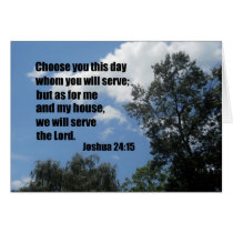 Joshua 24:15 greeting cards