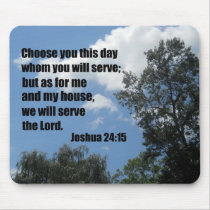 Joshua 24:15 mousepad