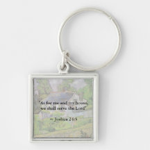 Joshua 24:15 Van Gogh House Key Chains