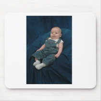 Joshua in overalls mousepads