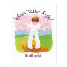 Joshua Talks to God - I'm All White Post Cards