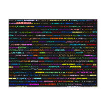 Joshua Text Design I Postcard