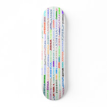 Joshua Text Design II Skateboard by SjStevenson Joshua Text Design II Skateboard